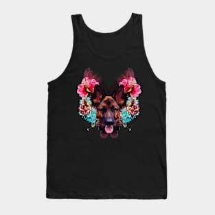 Loyal German Shepherd Fires Surprised Tank Top